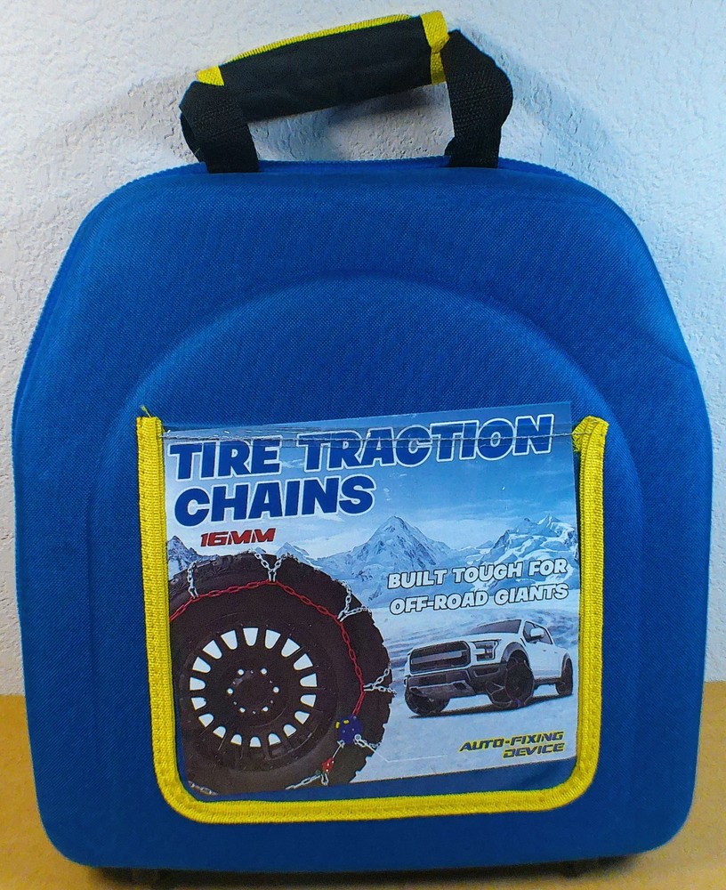 Snow-Chains Auto Fixing 1 Min Quick Install Tire-Chains, Heavy-Duty for Trucks