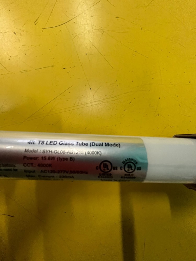 25 X LED T8 tube 4 Ft,15.8 watts,120-277V,40K,Type A+B, NEW