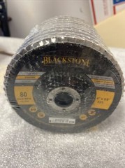 Premium BLACKSTONE Zirconia Flap Disc 4″ x 5/8″ 80 G Angle Grinder 10 Pack T29