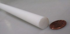 Teflon PTFE Virgin White Rods (1/2) .500″ Diameter x 48″ Long