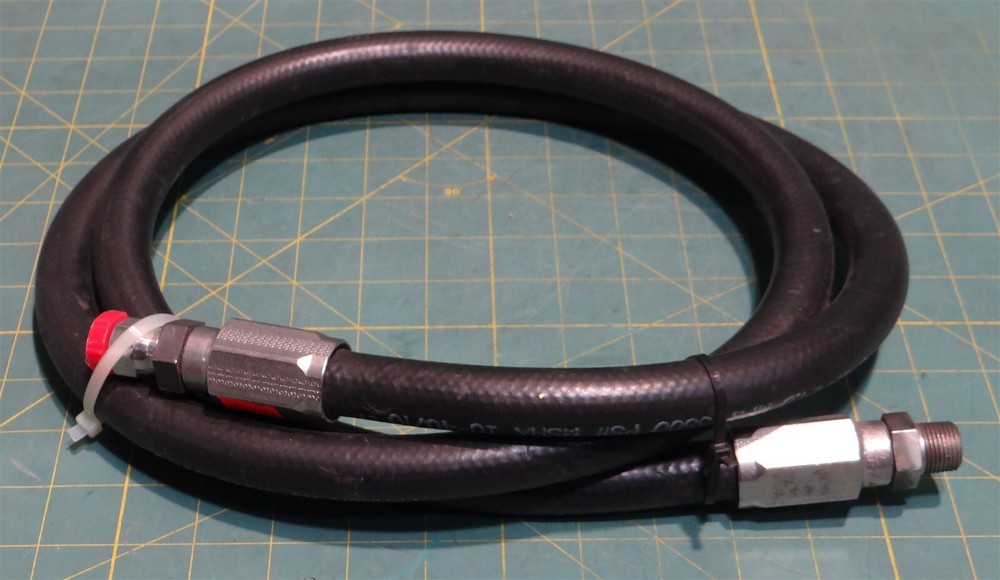 Parker No-Skive 301-08 WP 24.0 MPa 6ft, JIC Female & Male Connectors, (3500 PSI)