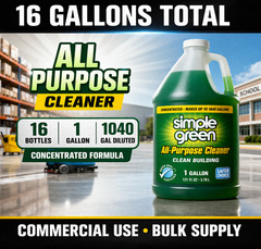 Simple Green All Purpose Cleaner 1 Gal 16 Pack Commercial Bulk 1210000211001