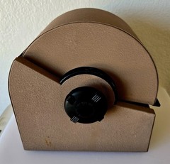 Vintage Rolodex Model No 2400-S Tan No key Metal Strong