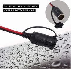 13.1Ft / 4M Adapter Plug Socket with Eyelet Terminal 16 AWG cable length hole in