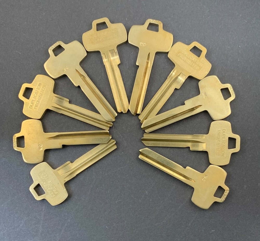 Lots of 2/5/10 Nickel Silver 1A1WC1 A1114WC Type Key Blanks for Best WC Keyway: