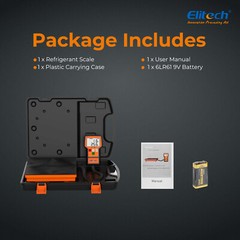 Elitech CLD100 Freon Gas Leak Detector+Refrigerant Charging Scale 110LB LMC-100F