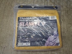 Tillman 590B66 Welding Blanket, Acrylic Coated Fiberglass, 24 Oz/Sq Yd., 6 Ft X