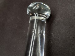 Laboratory Solid Glass 8oz. Grinding Pestle only 150mm OAL x 45mm O.D.