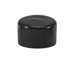 Round Dust Cap Cover ( 2″ ) Black Vinyl For Tube Pipe Wood Plastic Soft Flexible