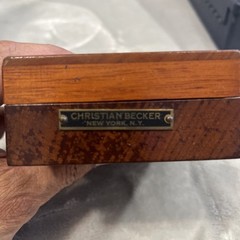 Christian Becker Brass Calibration Scale Weights Triple Beam Balance Incomplete