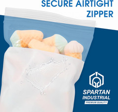 Spartan Industrial – 2″ X 3″ Plastic Zip Bags With Writable White Block (1000…