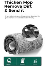 NEW & EASY – Dual Chamber Microfiber 360 Mop and Bucket With 8 Reusable Pads