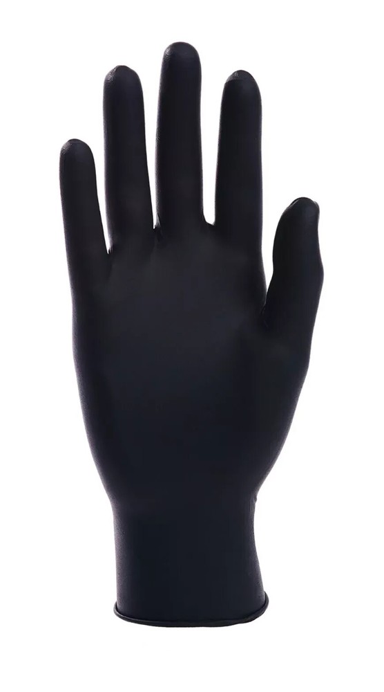 7mil HeavyDuty BLACK Nitrile Powder Free Latex Free Glove LARGE 1000ct