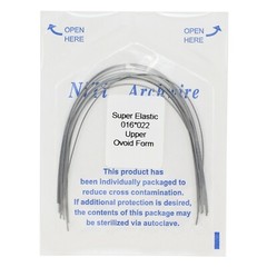 Dental Orthodontic Niti Super Elastic Arch Wires Round Rectangular Ovoid Natural