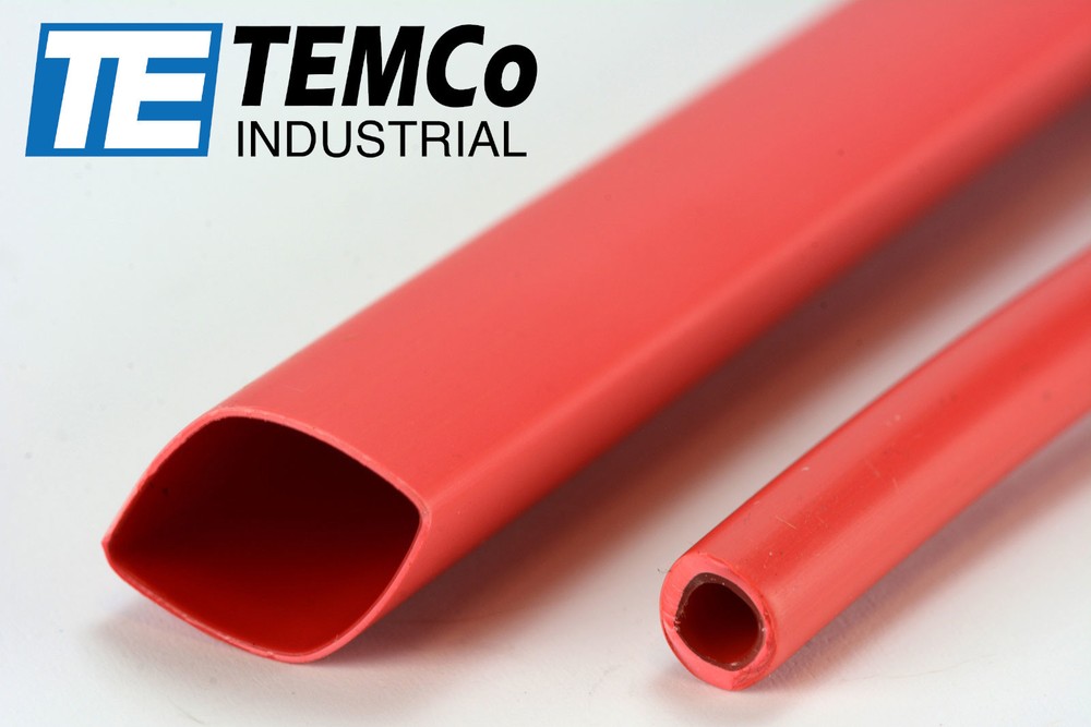 4 Lot TEMCo 1/2″ Marine Heat Shrink Tube 3:1 Adhesive Glue Lined 4 ft RED