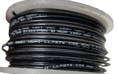 500′ Alpha 422010 Black 20AWG Stranded Hook Up Wire PVC UL AWM 1061 300V NEW