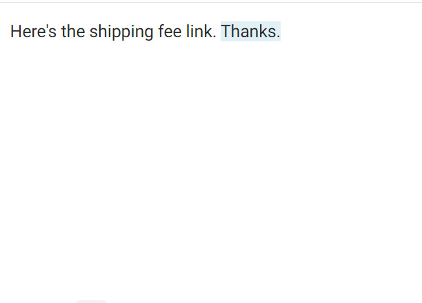 Here’s the shipping link. Thanks.