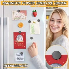 FINDMAG 20Pcs Magnets for Crafts with Adhesive Backing, 0.71″x0.12″, Black