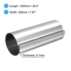 0.1mm x 200mm x 1000mm 304 Stainless Steel Roll Sheet Fine Plate Sheet Foil