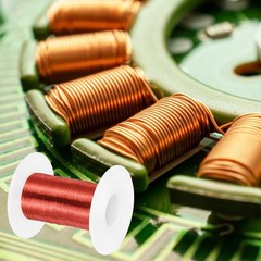 38 AWG Magnet Wire 2 oz Magnetic Coil Wire 155C(311F), Red,White