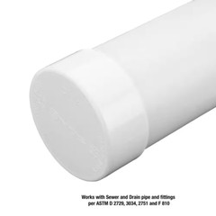 PVC S&D Cap 4 In.