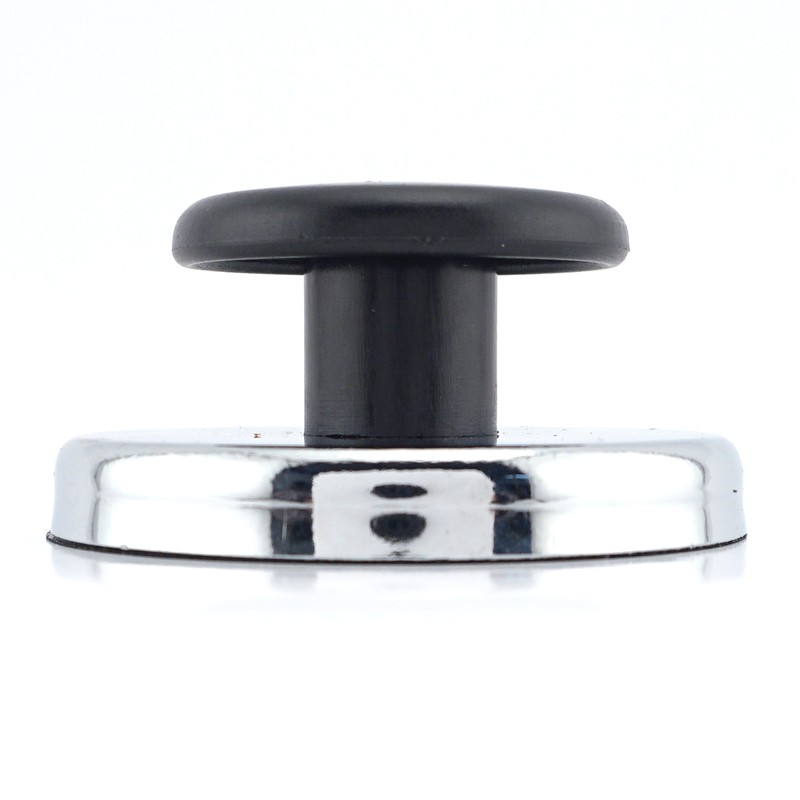 Magnet Source 1.25 in. L X 2.65 in. W Black Ceramic Knob Magnet 25 lb. pull 1 pc