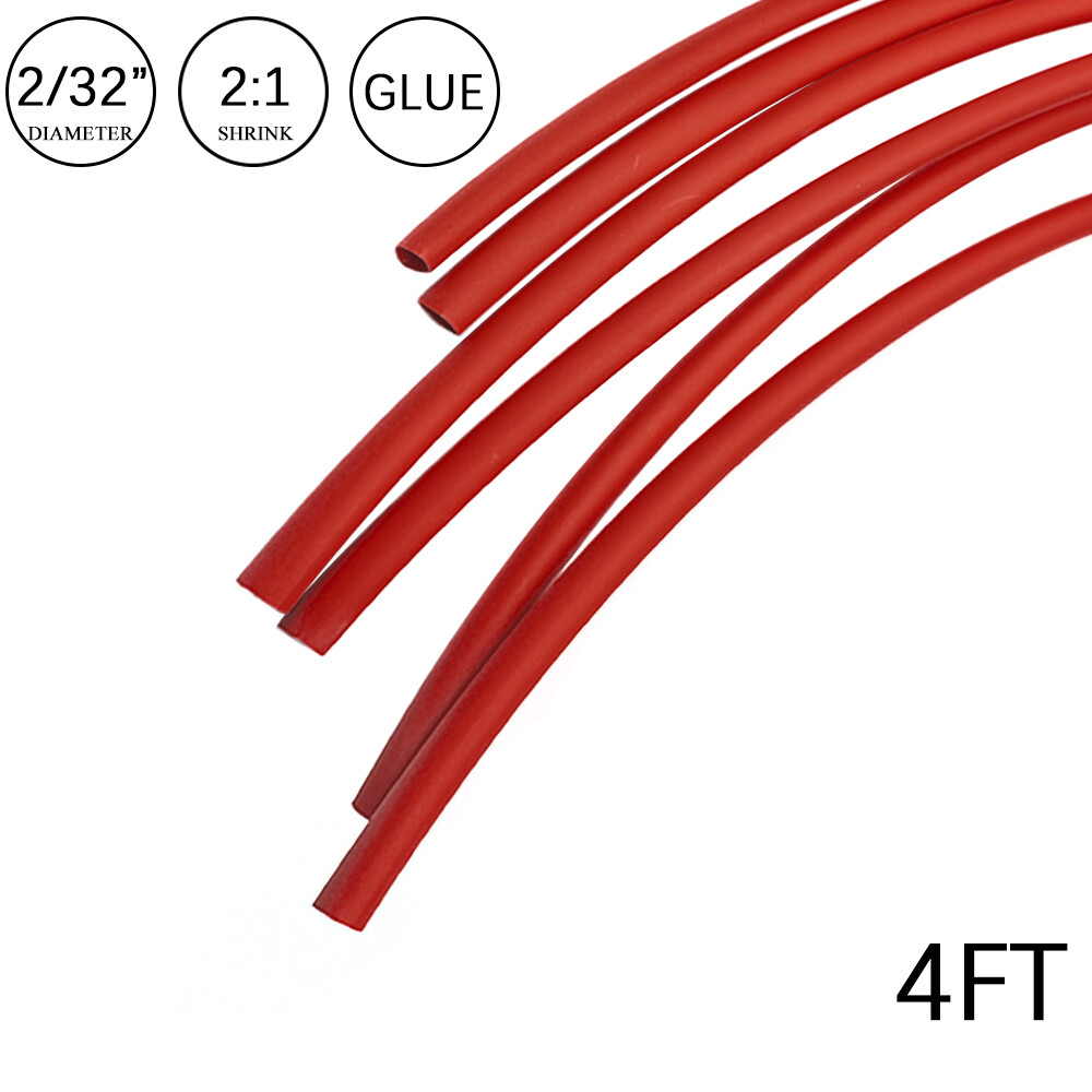 2:1 Heat Shrink Tubing Tube Red&Green&Blue Glue Waterproof Dual Wall Wires Wrap