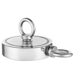 Magnet Fishing Kit 1200lbs Pulling Double Sided Fishing Magnet 2.64″ Dia