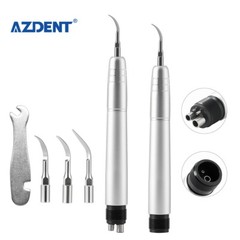Dental Ultrasonic Air Perio Scaler Handpiece Hygienist 2/ 4Holes 3 Tips AZDENT