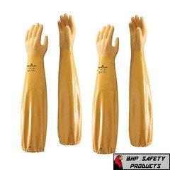 ATLAS 772 CHEMICAL RESISTANT GLOVES SHOWA MFG 26″ SIZES M, LG, XL (2 PAIR PACK)