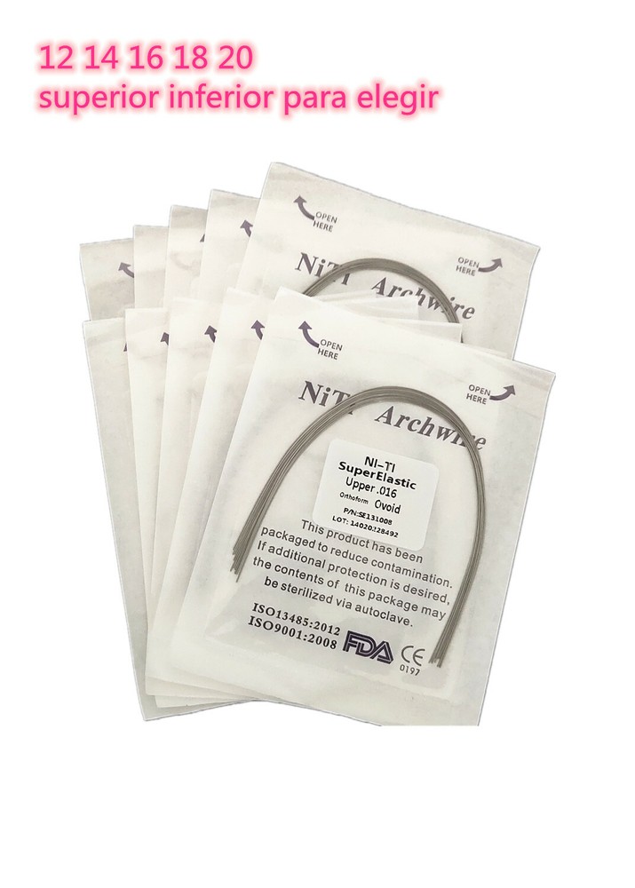 10Packs Dental Niti Arch Wires Round Super Elastic Oval Orthodontics Arcs
