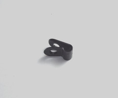 x50 ESSENTRA CC.125 SSCC37C0125B BLACK NYLON PLASTIC P-CLIP WIRE CABLE CLAMP 1/8