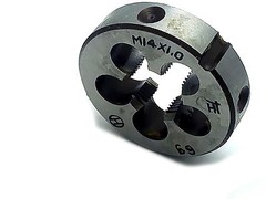 HSS 14mm x 1 Metric Die Left Hand Thread M14 x 1mm Pitch