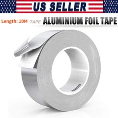 2 Aluminum Foil Tape 30mm x 10m Heat Resistant Waterproof Insulation Home Repair