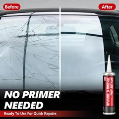[2 Pack] Polyurethane Windshield Adhesive, Windshield Sealant Black – High Bond