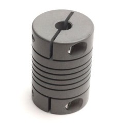 Helical WAC15-4mm-4mm Flexible Aluminum Coupling 4mm Bore, 15mm OD, 22mm Length