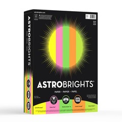 Bright Color Letter Paper, Assorted 24Lb, 500 Sheets Ideal for Printing