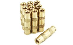 QWORK 1/4″ Push To Connect Fittings – 10 Pack Air Union, 10 pack