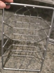 Set of 4 HUBERT Wire Display BAKERY BASKET Pastry Tray Rectangular Nickel VGC