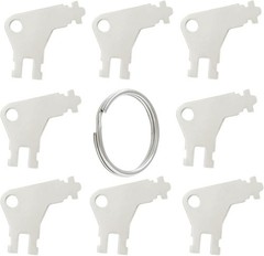 Universal Toilet Paper Towel Dispenser Key 20 Pcs 50504 Replacement Keys NEW