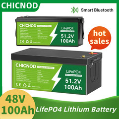 CHICNOD 48V 100Ah LiFePO4 Lithium Battery Bluetooth BMS Deep Cycle for Golf Cart