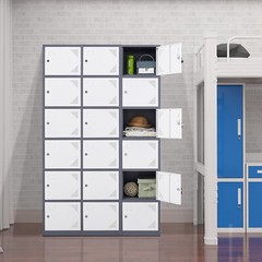 Metal Locker Employees Steel Storage Cabinet with 6 Doors for Office School Gym