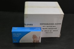 Monogram Disposable Vinyl Gloves Case Pack Medium Powder Free Case Pack 1000