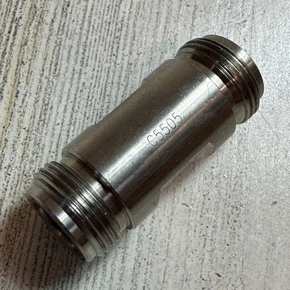 CentricRF C5505 N Adapter 18Ghz Female to Female VSWR 1.15 Pass S Steel