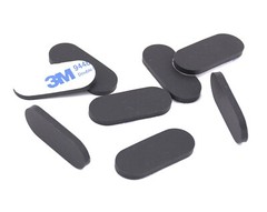 5/8″ x 1-3/8″ x 1/8″ Oval Peel & Stick Silicone Rubber Feet – Audio & PC Repair