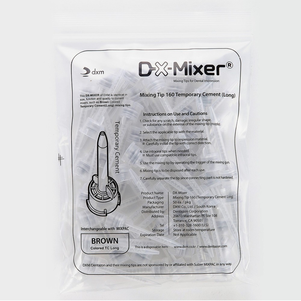 48pcs/bag DX-Mixer Dental Temporary Cement Core Material Mixing Tips