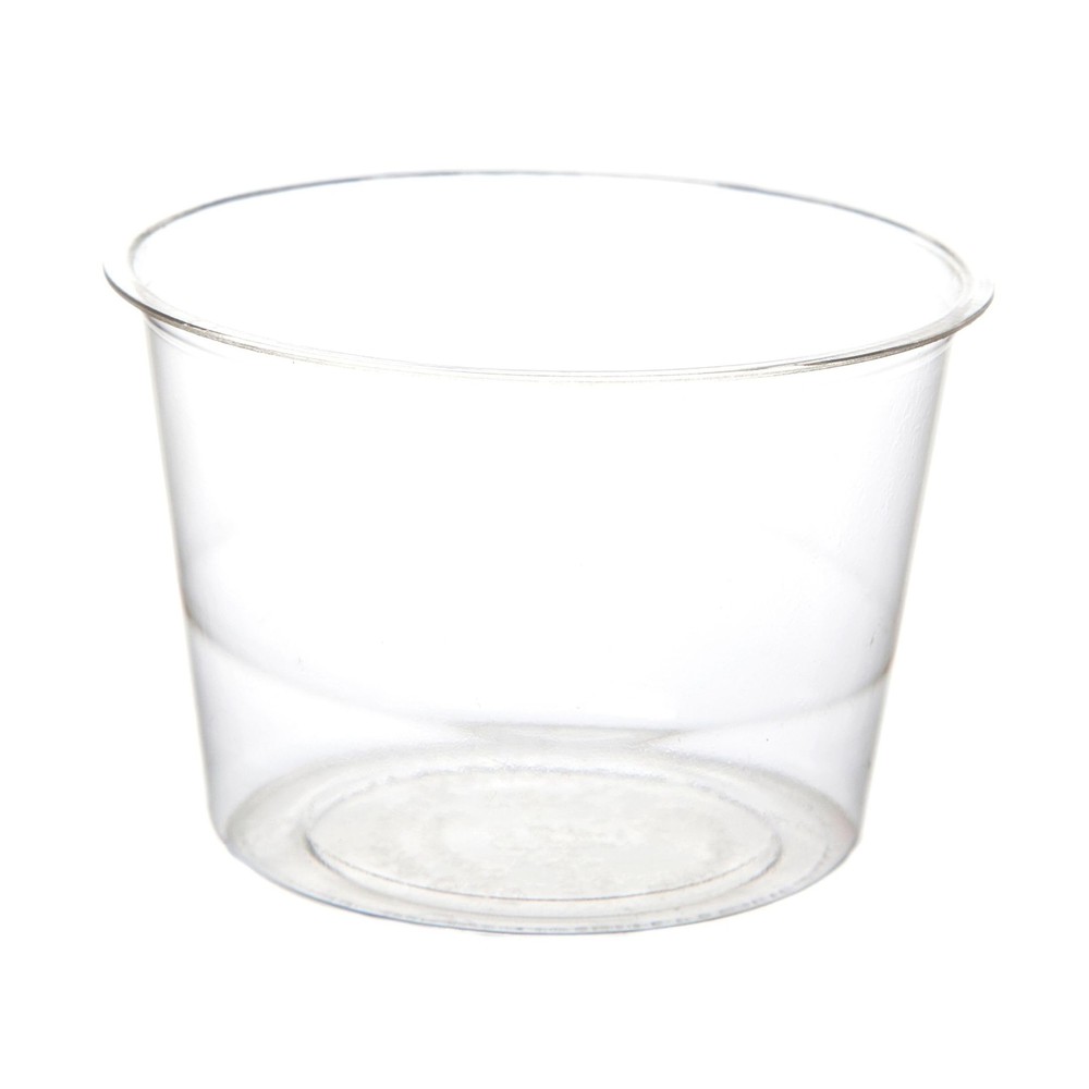 ECO PRODUCTS Compostable Clear PLA Plastic 4oz Portion Cups, Case of 2000, Ro…