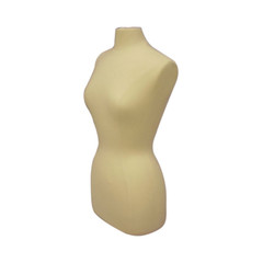 Female Dress Form Pinnable Mannequin Torso Size 10-12 with Round Metal Base