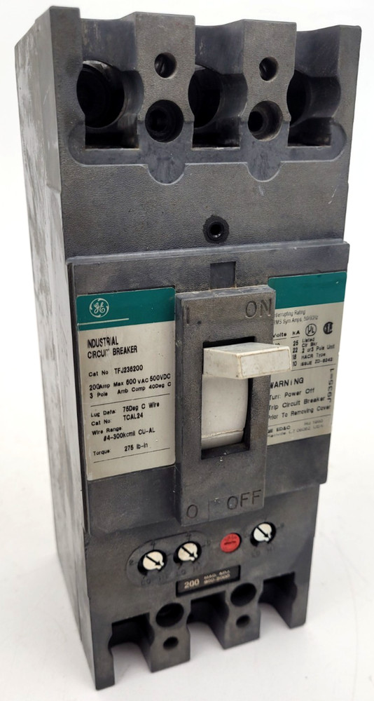 TFJ236200 GE 200 Amp Circuit Breaker – Next Day Option