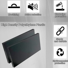 High-Density Polyethylene (HDPE) Plastic Sheet 1/2″ Thick 12″ x 16″